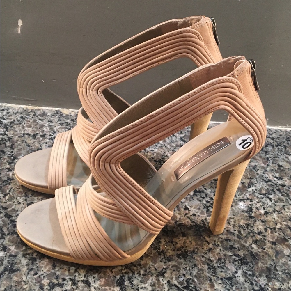 Nude BCBGMaxazria Gladiator Sandals Size 10